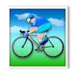 Emoji 🚴 Ciclista su LG G3.