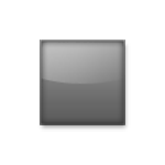 ◾ Emoji Cuadrado Negro Mediano-pequeño en LG G3.