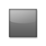 ◼️ Emoji mittelgroßes schwarzes Quadrat LG G3.