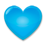 blaues Herz