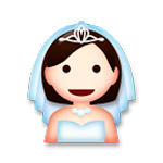 Émoji 👰 Personne Mariée Avec Voile sur LG G3.