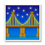 Emoji 🌉 Ponte Di Notte su LG G3.