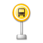 🚏 Emoji Parada De Autobús en LG G3.