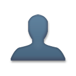 👤 Emoji Silhouette einer Büste LG G3.