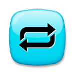 Emoji 🔁 Pulsante Di Ripetizione Della Riproduzione su LG G3.