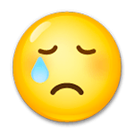 😢 Emoji Rosto Chorando na LG G3.