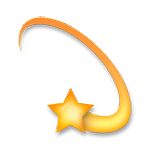 Emoji 💫 Stella Con Scia su LG G3.