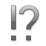 Emoji ⁉️ Punto Esclamativo E Interrogativo su LG G3.