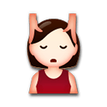 💆 Emoji Persona Recibiendo Masaje en LG G3.