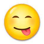 😋 Emoji sich die Lippen leckendes Gesicht LG G3.