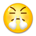 😤 Emoji Rosto Soltando Vapor Pelo Nariz na LG G3.