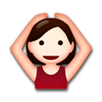 Emoji 🙆 Persona Con Gesto OK su LG G3.