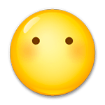 Emoji 😶 Faccina Senza Bocca su LG G3.