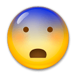 Emoji 😨 Faccina Impaurita su LG G3.
