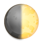 Emoji 🌓 Primo Quarto Di Luna su LG G3.