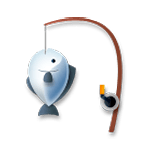 🎣 Emoji Caña De Pescar en LG G3.