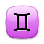 Emoji ♊ Segno Zodiacale Dei Gemelli su LG G3.