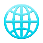 Émoji 🌐 Globe Avec Méridiens sur LG G3.