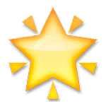 Émoji 🌟 étoile Brillante sur LG G3.