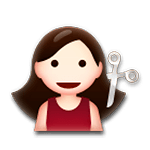 💇 Emoji Persona Cortándose El Pelo en LG G3.