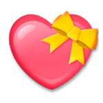 💝 Emoji Coração Com Fita na LG G3.