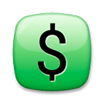 Émoji 💲 Dollar sur LG G3.