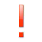 Emoji ❗ Punto Esclamativo Rosso su LG G3.
