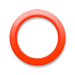 ⭕ Emoji Círculo Rojo Hueco en LG G3.
