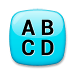 Emoji 🔠 Pulsante Con Lettere Latine Maiuscole su LG G3.