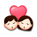 Emoji 💏 Bacio Tra Coppia su LG G3.