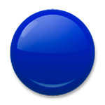 🔵 Emoji Círculo Azul Grande en LG G3.