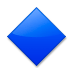 🔷 Emoji Losango Azul Grande na LG G3.