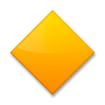 🔶 Emoji Rombo Naranja Grande en LG G3.
