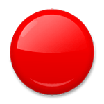 Émoji 🔴 Disque Rouge sur LG G3.