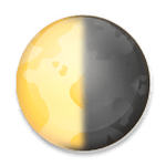 🌗 Emoji Luna En Cuarto Menguante en LG G3.