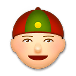 Emoji 👲 Uomo Con Zucchetto Cinese su LG G3.