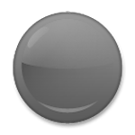 Émoji ⚫ Disque Noir sur LG G3.