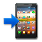Emoji 📲 Telefono Cellulare Con Freccia su LG G3.