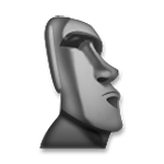 🗿 Emoji Estatua Moái en LG G3.