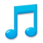 Émoji 🎵 Note De Musique sur LG G3.