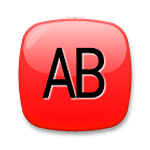 🆎 Emoji Großbuchstaben AB in rotem Quadrat LG G3.