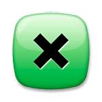 ❎ Emoji Botón Con Marca De Cruz en LG G3.