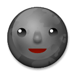 Emoji 🌚 Faccina Luna Nuova su LG G3.