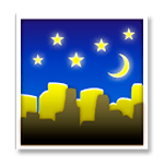 Emoji 🌃 Notte Stellata su LG G3.