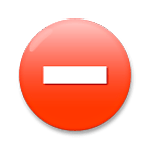 Emoji ⛔ Segnale Di Divieto Di Accesso su LG G3.