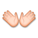 Emoji 👐 Mani Aperte su LG G3.