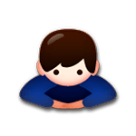 Emoji 🙇 Persona Che Fa Un Inchino Profondo su LG G3.