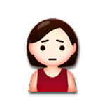 🙍 Emoji missmutige Person LG G3.