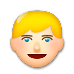 👱 Emoji Persona Adulta Rubia en LG G3.