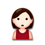 Emoji 🙎 Persona Imbronciata su LG G3.
